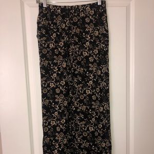Floral flowy pants